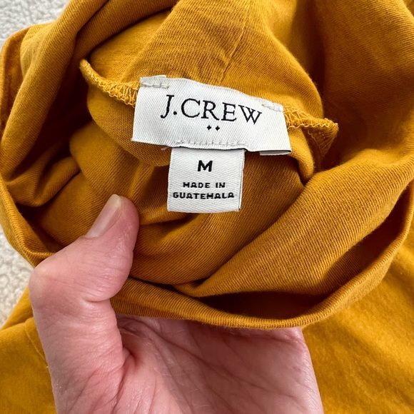 J Crew Dandelion Yellow Tissue Turtleneck - Picture 2 of 2